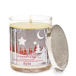 Bath & Body Works Frosted Cranberry Soy Wax Blend Single Wick Candle - 227 g-picture-41