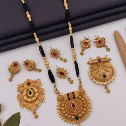 Bhanu diam Gold-Plated Alloy Jewellery Set-picture-35