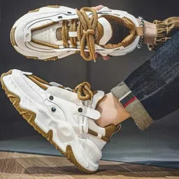 FreeMo Men Gold Casual Shoes image 5