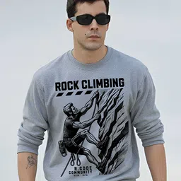 R.Code by The Roadster Life Co. Men Printed Sweatshirt image 3