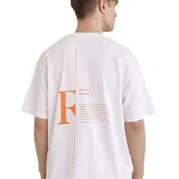RARE RABBIT Men Typography Printed Round Neck Cotton Oversized T-shirt-picture-13