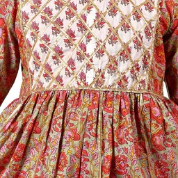 Arshia Fashions Girls Floral Printed Angrakha Kurti with Sharara image 2