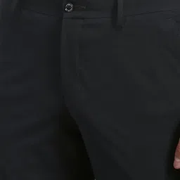 Louis Philippe Men Checked Slim Fit Trousers image 3