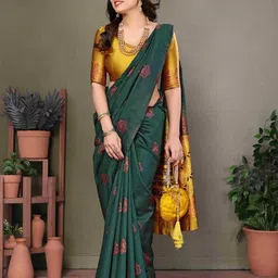CATCHY FOREVER Silk Blend Designer Banarasi Saree image 5