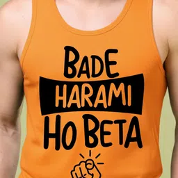 BAESD Printed Scoop Neck Cotton Gym Vest image 5