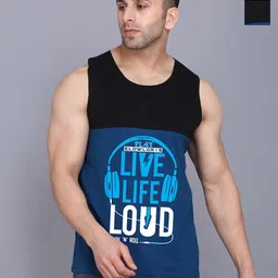 SLOWLORIS Men Pack Of 2 Typography Printed Round Neck Cotton Slim Fit T-Shirts-image-59