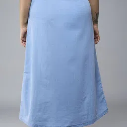 Style Quotient Plus Cotton A-Line Maxi Skirt image 5