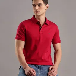 Tommy Hilfiger Polo Collar Pure Cotton T-shirt image 2