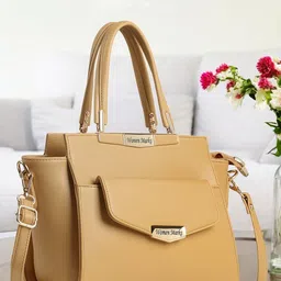 WOMEN MARKS Textured PU Structured Handheld Bag-picture-28