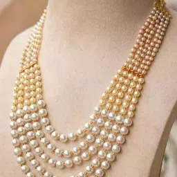 SZN Pearls Beaded Statement Layered Choker Necklace-picture-28
