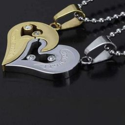 J.S ENTERPRISES Heart Shaped Pendants with Chains-picture-8