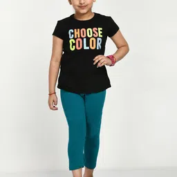BAESD Girls Cotton Slim Fit Capris-image-99