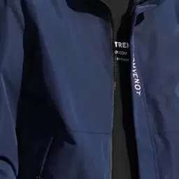 MOTREX Mock Collar Leather Jacket With Patchwork image 2