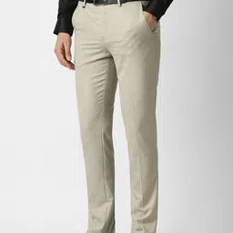 Van Heusen Men Mid-Rise Slim Fit Formal Trousers image 4
