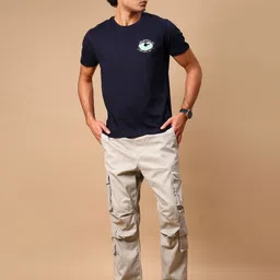 V-Mart Graphic Printed Round Neck Cotton T-Shirt image 2