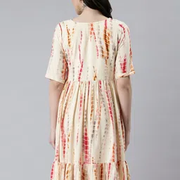 SHOWOFFFF Dyed Thread Work Thread Work Pleated Kurti image 5