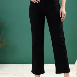 ZARISTAA Women Straight Fit Mid-Rise Slash Knee Stretchable Jeans-picture-31