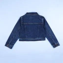 KiddoPanti Girls Lightweight Crop Denim Jacket image 4