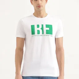 United Colors of Benetton Men Typography Printed Round Neck Cotton T-shirt-picture-28