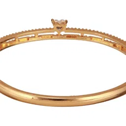 Jazz and Sizzle Gold-Plated American Diamond Studded Bangle-Style Bracelet image 5