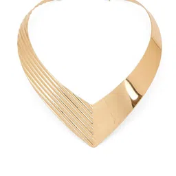 Stoln Gold-Plated Statement Contemporary Necklace image 4