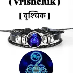 Ringzinnie Unisex Leather Artificial Stones Studded & Beaded Wraparound Bracelet-picture-18