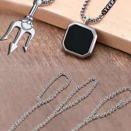 shobhram Stainless Steel Pendant with Chain-picture-24