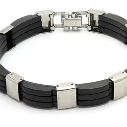 Bohey by KARATCART Men Handcrafted Silver-Plated Link Bracelet image 5