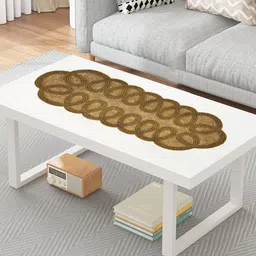 YWULY Brown Glass Beaded TableRunner-image-19