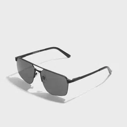SAM & MARSHALL Unisex Black Lens & Black Rectangle Sunglasses with-picture-22