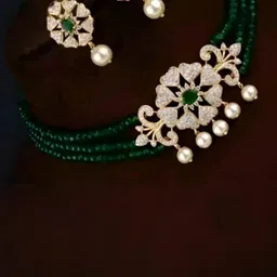 ARADHEMA Women Green Jewellery Set-picture-34