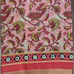 Moda Rapido Woven Design Pure Cotton Handloom Ikat Saree image 2