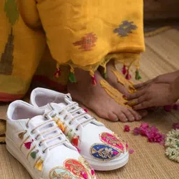 The Saree Sneakers Women Textured Sneakers-picture-24