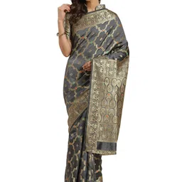 KIMISHA Woven Design Zari Banarasi Saree-picture-17