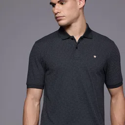 Louis Philippe Geometric Printed Polo Collar T-shirt-picture-36