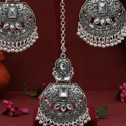 Aasira Teardrop Shaped Drop Earrings image 4