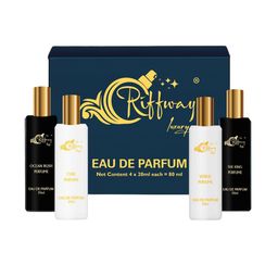 riffway Set Of 4 Ocean Rush- Cube- The King- Venus Long Lasting Eau De Parfum- 20 ml Each-picture-12