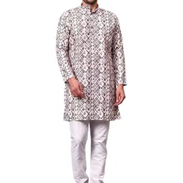 Swegzin Men Ethnic Motifs Printed Kurta-image-74
