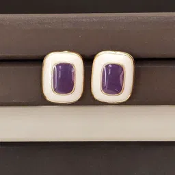 DressBerry Gold-Plated Square Shaped Studs image 2