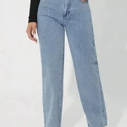 VK FASHION Women Jean Wide Leg High-Rise Stretchable Jeans-image-85