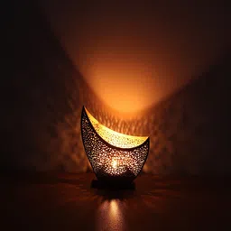 duli Divine Shadow Fancy TeaLight Candle Holder in Metal Tea Light for Home Décor Iron 1 - Cup Tealight Holder-picture-20