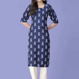 Ethnic basket Women Multicoloured Poly Crepe Kurta Sets-picture-26