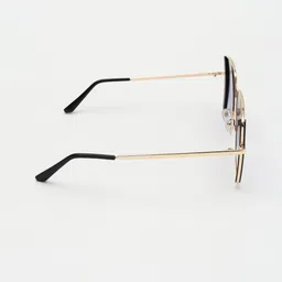 PELLE LUXUR Unisex Purple Lens & Black Butterfly Sunglasses with image 4