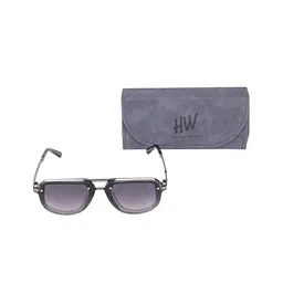 HAMILTANO WINSTON Men Wayfarer Uv Protected Sunglasses Light Black image 5