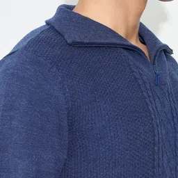 Peregrine by Pantaloons Men Cable Knit Pullover image 2