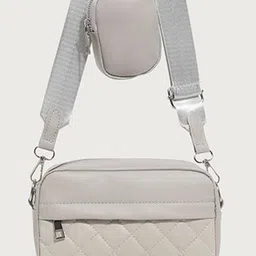 CORSICA Women Quilted Crossbody Satchel with Pouch image 4