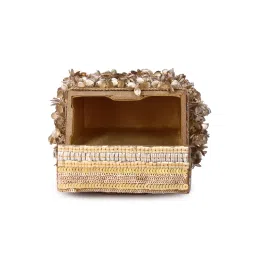 The Purple Sack Sona Phool Clutch with Detachable Chain image 4