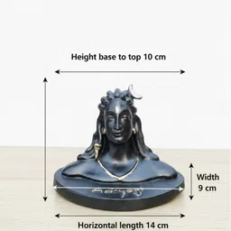 gaurav craft Adiyogi ji Large Decorative Showpiece - 10 cm image 4