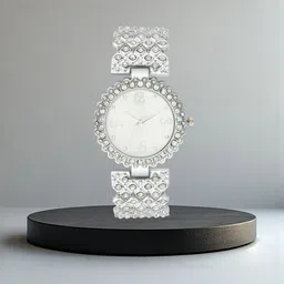 WATCHSTAR Women Dial & Stainless Steel Straps Analogue Watch dollar silvvverSZZN-picture-23