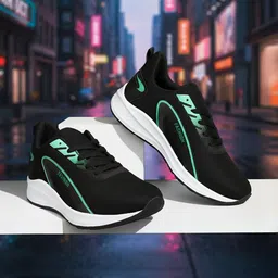 HOTSTYLE Men Mesh Lace-Ups Round Toe Running Shoes-picture-13